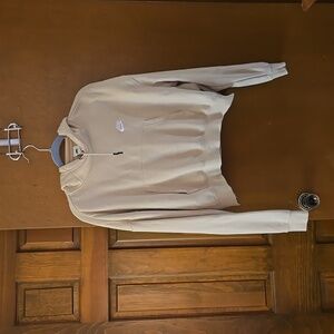 Nike cream cropped hoodie